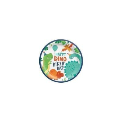 Platos 23cm Happy Dino Bday (8 uds.)