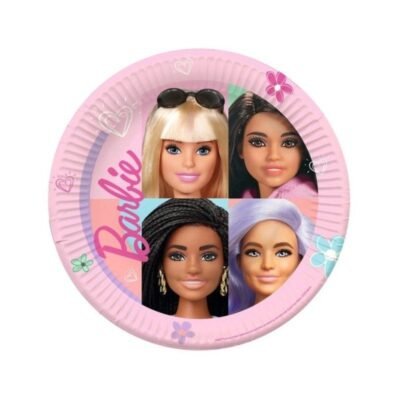 Platos Barbie Dulce de 23cm (8 uds.)