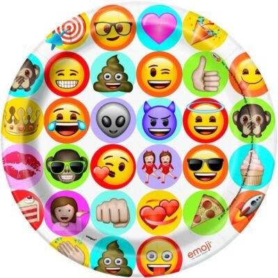 Platos Emoji 23 cm (8 uds.)
