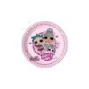 Platos Lol Surprise Glitter on Eco biodegradables de 23 cm (8 uds.)