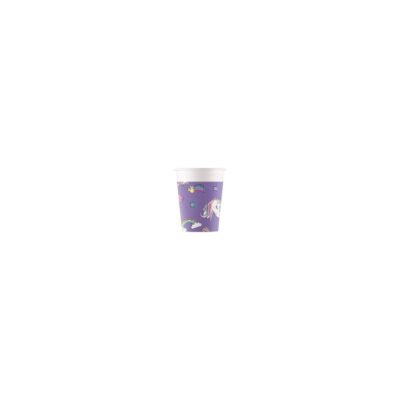 Vasos Minnie Unicornio cartón (8)