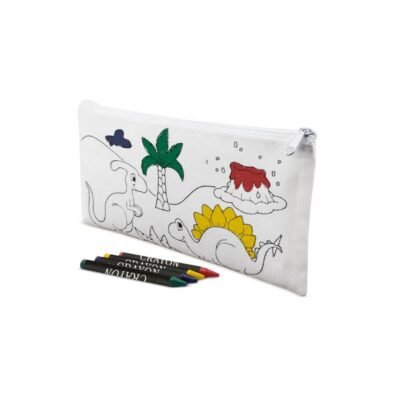 Estuche con 5 ceras de dinosaurios (lote de 10)