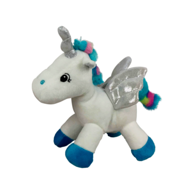 Peluche unicornio azul