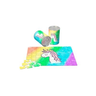 Puzzle en lata regalo unicornio (lote de 10)