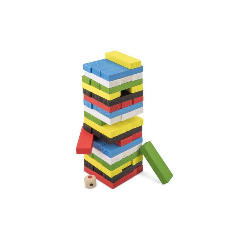 Juego de mesa de madera de colores
