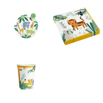 Pack Básico Safari y jungla · 8 niños