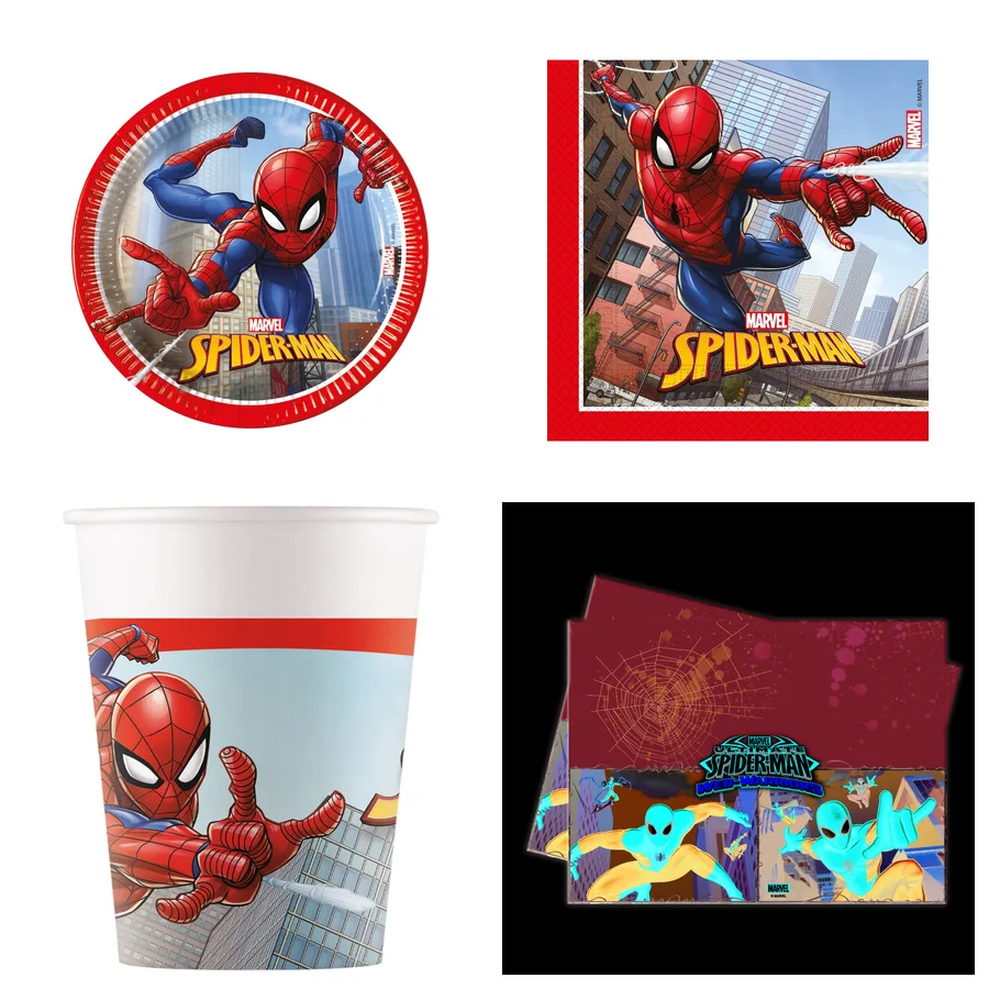 Pack Básico Spiderman · 8 niños