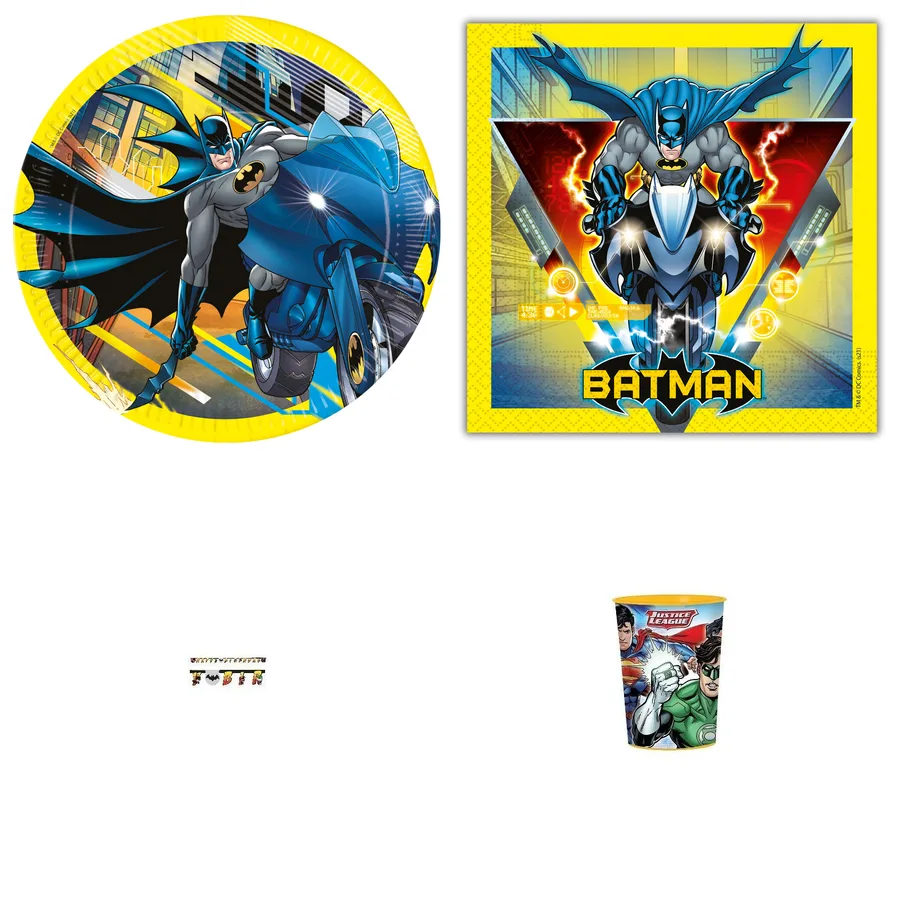 Pack Fiesta Batman y Liga de la Justicia · 12 niños
