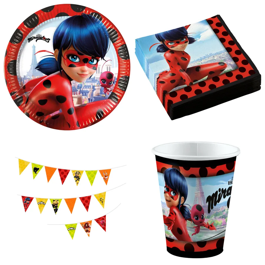 Pack Fiesta Ladybug · 12 niños