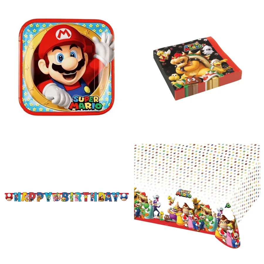 Pack Fiesta Super Mario · 12 niños