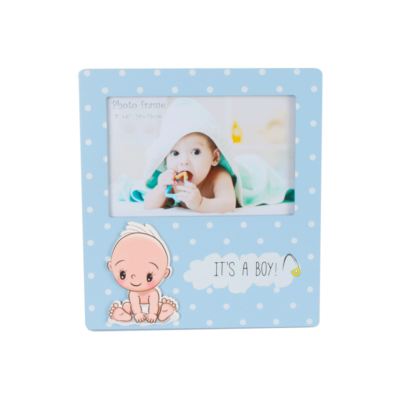 Portafotos de madera «It's a boy»