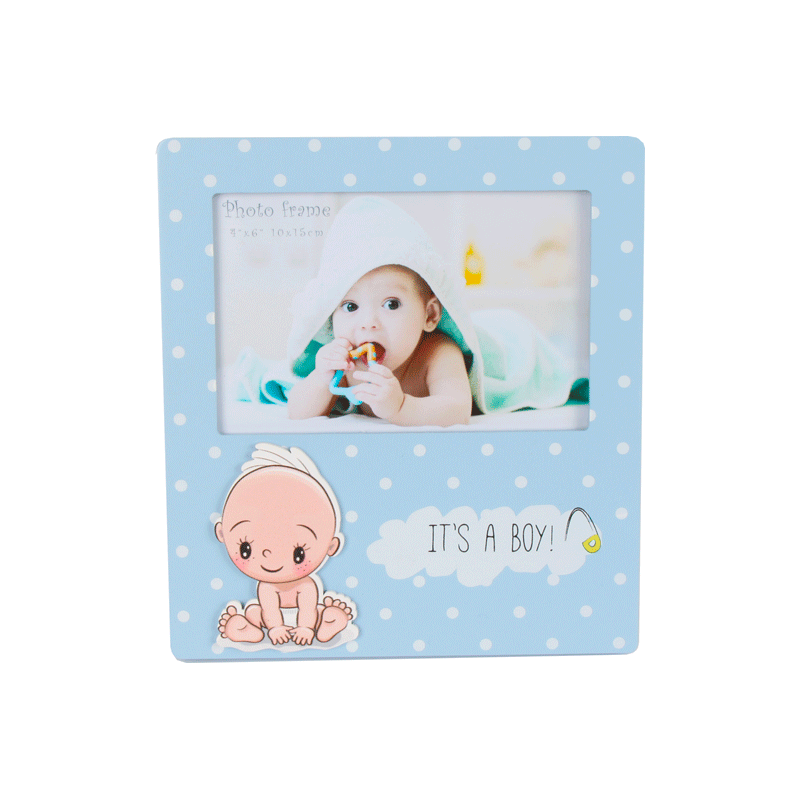 Portafotos de madera «It's a boy»