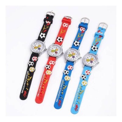 Reloj infantil de fútbol de silicona