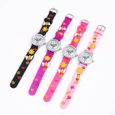 Reloj infantil de abeja de silicona