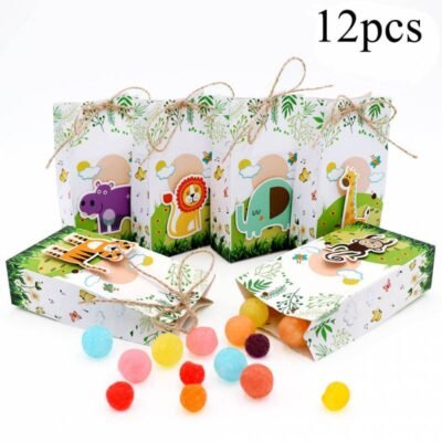 Set 12 cajas animales selva