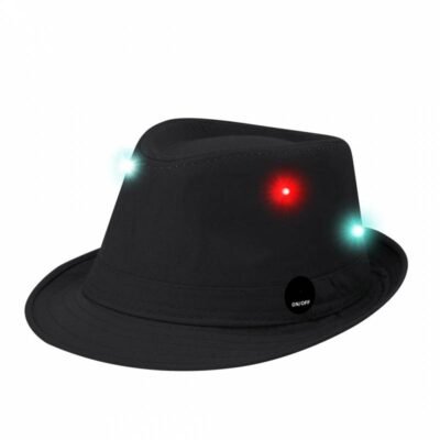 Pack fiesta neón: gafas LED x10 + sombrero LED