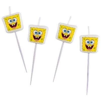 Velas Mini Forma Bob Esponja